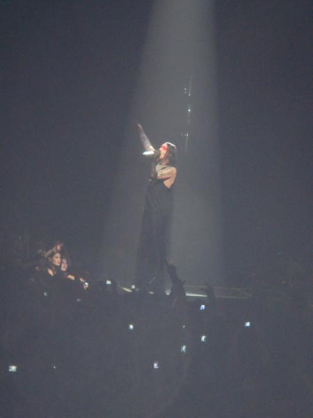 LE MAITRE MARILYN MANSON A FORET NATIONAL.